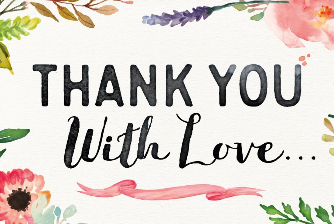 thank you calligraphy font